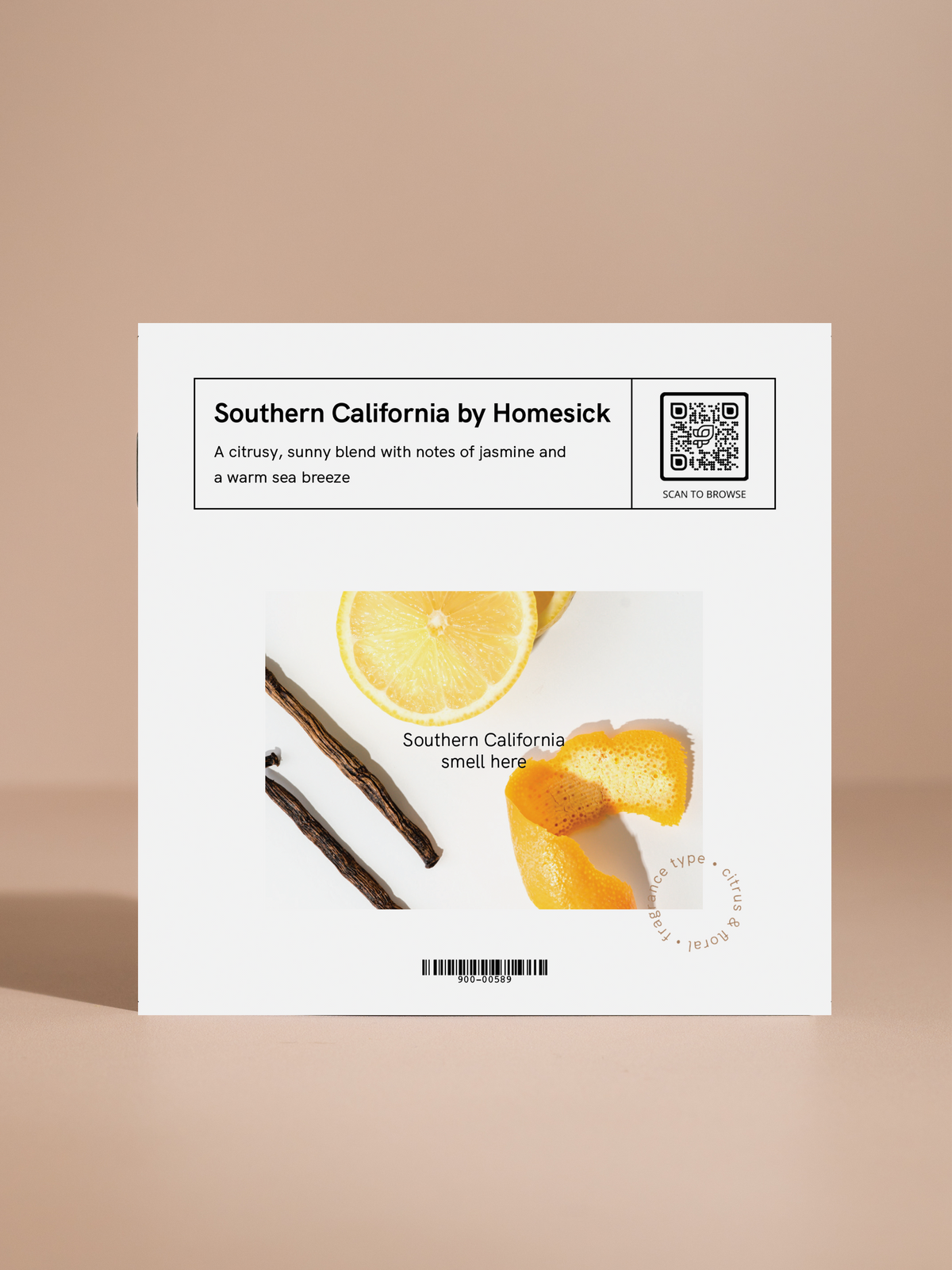 Southern California Scent Sample Card
