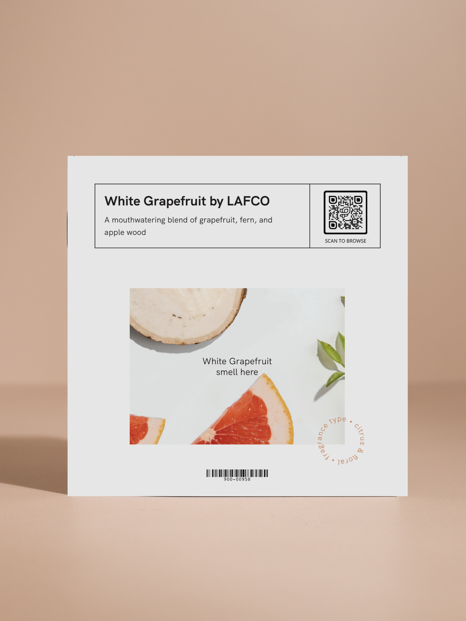 White Grapefruit Scent Sample Card