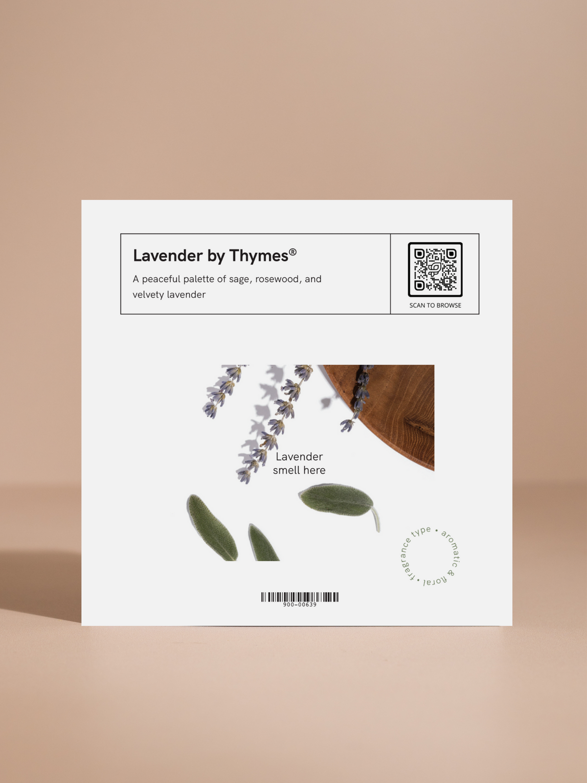 Lavender Scent Sample Card